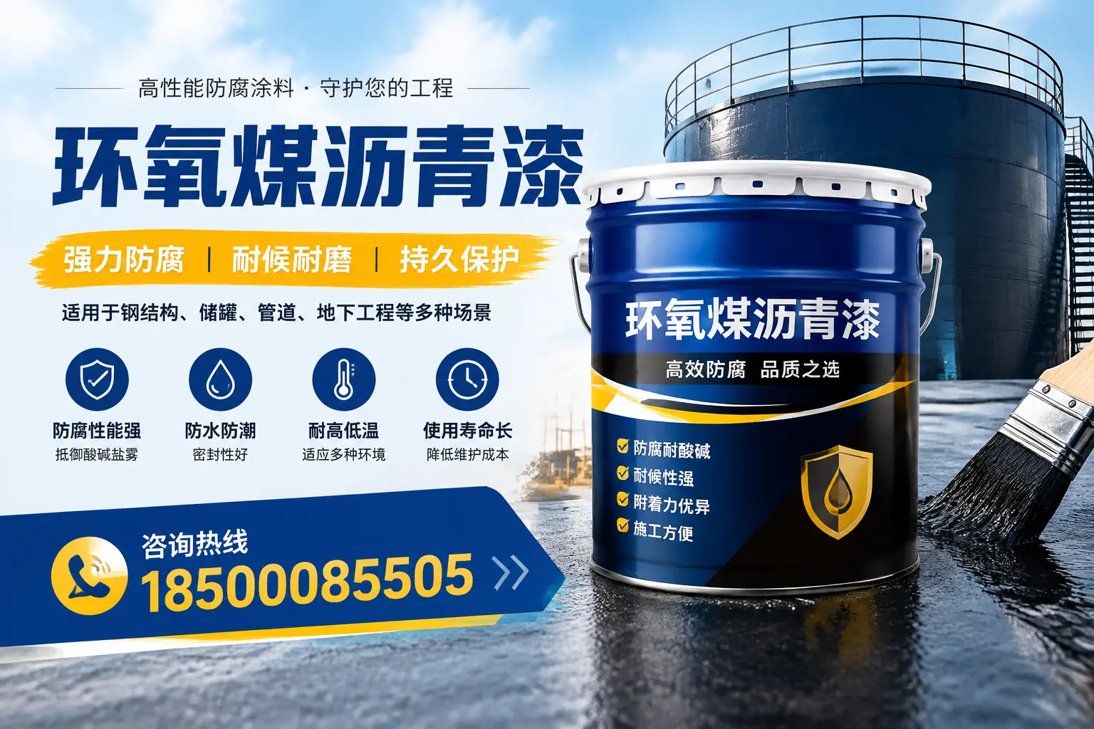 环氧煤沥青漆在工业中的应用，秦皇岛企业的选择